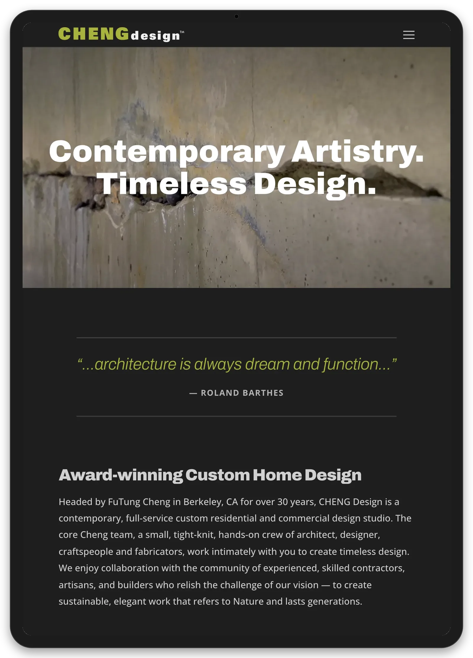 Cheng Design — Website