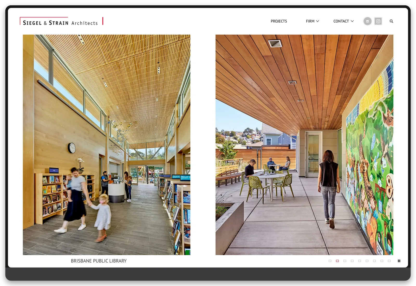 Siegel & Strain: Who We Are, desktop view