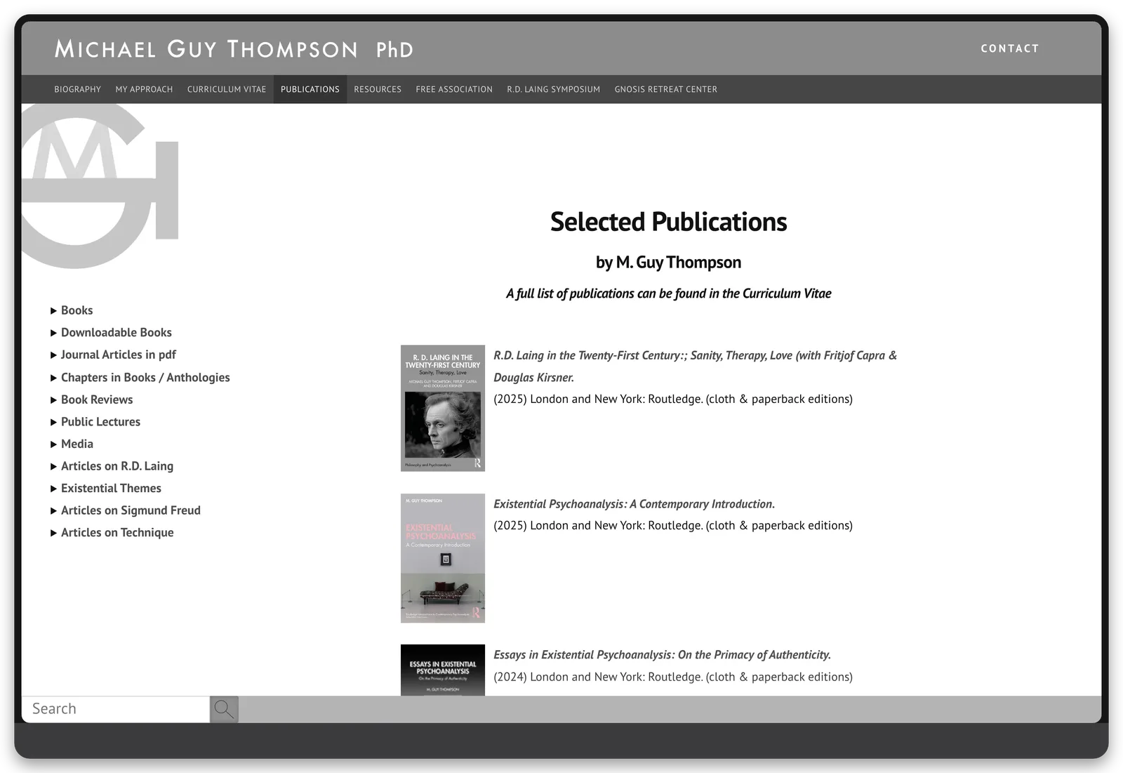 Michael Guy Thompson, PhD: Publications