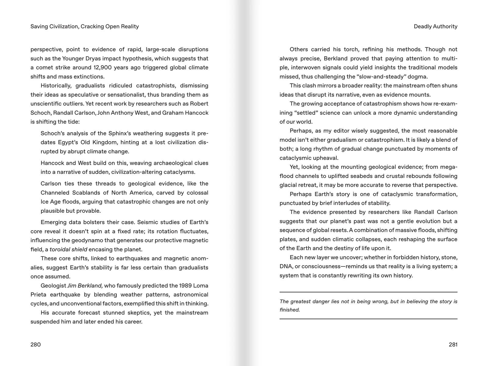 Book Interiors: Saving Civilization