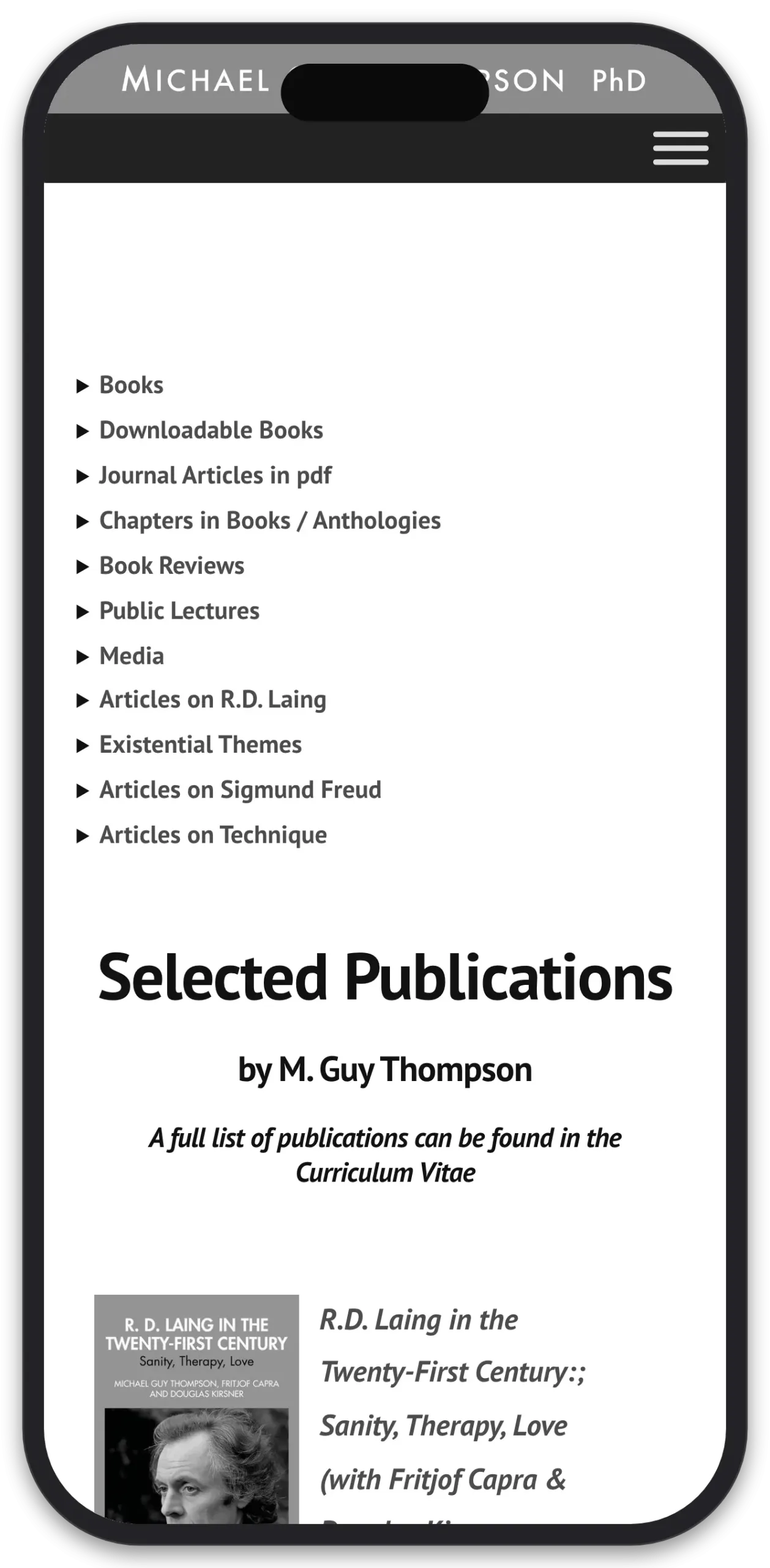 Michael Guy Thompson, PhD: Publications