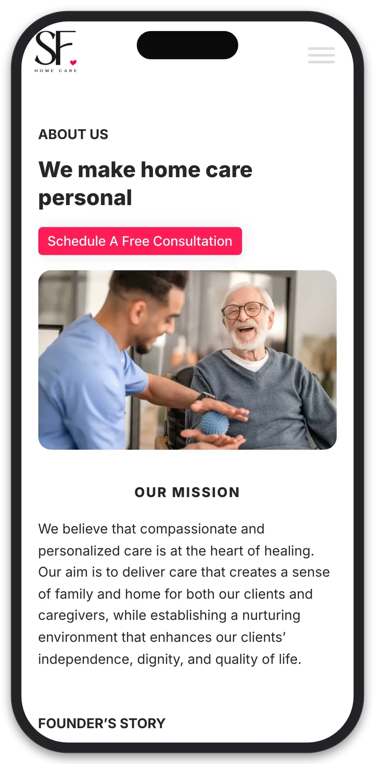 SF Home Care: Logo & Brand