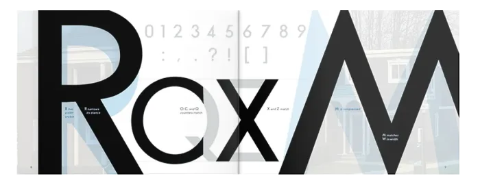 Parkmerced typeface design on magazine cover mockup
